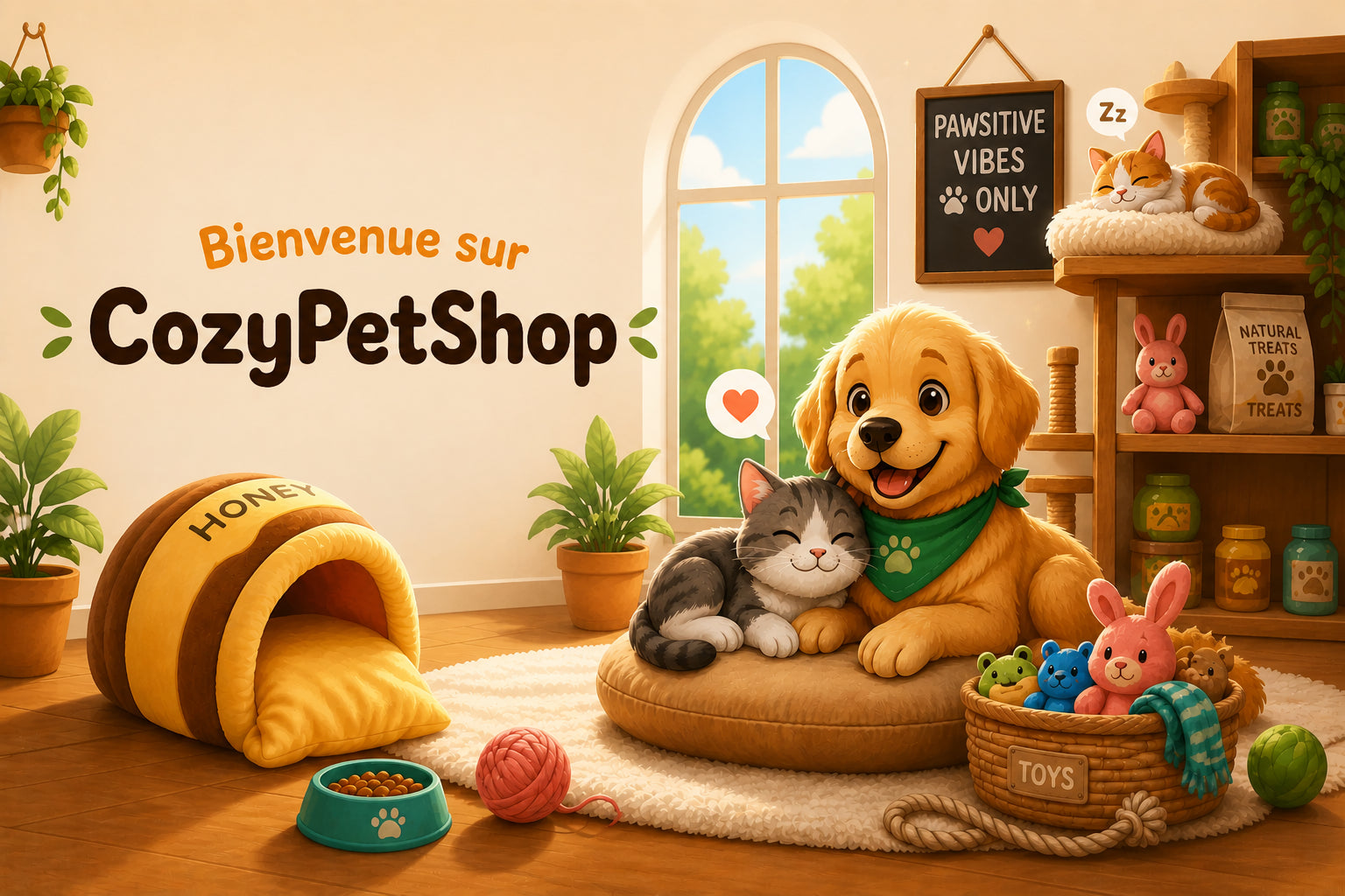 CozyPetShop — Boutique accessoires cozy pour chats et chiens